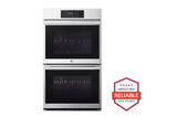 LG STUDIO 9.4 cu. ft. Smart InstaView(R) Electric Double Built-In Wall Oven with Air Fry & Steam Sous Vide - (WDES9428F)