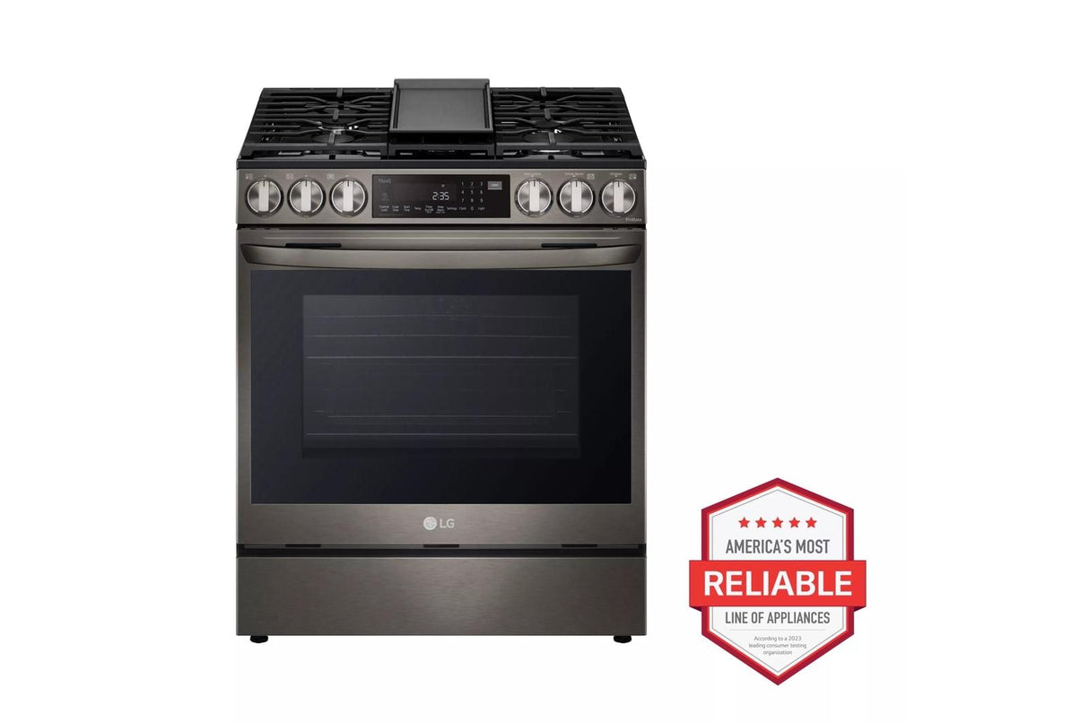 6.3 cu ft. Smart wi-fi Enabled ProBake Convection(R) InstaView(R) Gas Slide-In Range with Air Fry - (LSGL6335D)