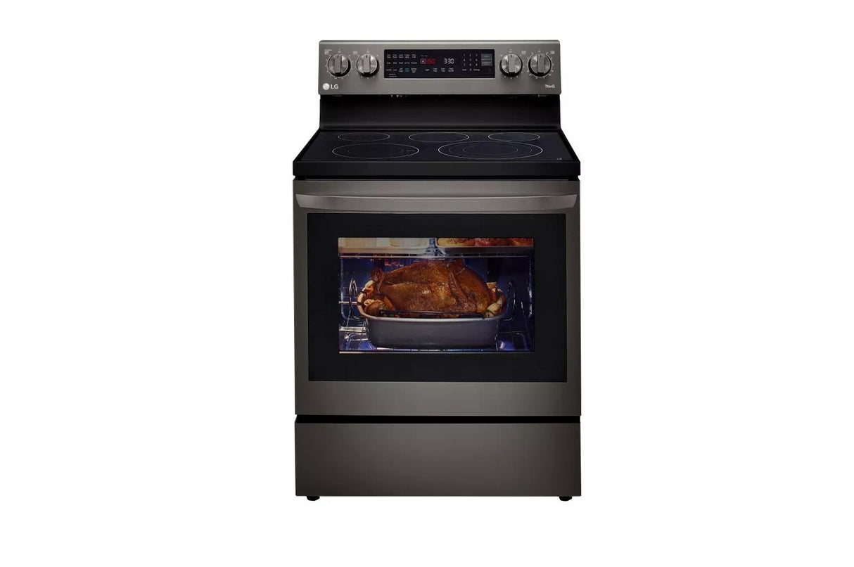 6.3 cu ft. Smart Wi-Fi Enabled True Convection InstaView(R) Electric Range with Air Fry - (LREL6325D)