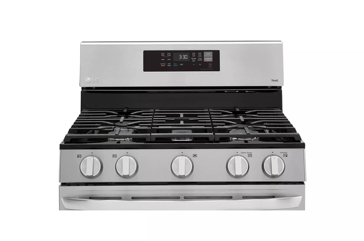 5.8 cu ft. Smart Wi-Fi Enabled Fan Convection Gas Range with Air Fry & EasyClean(R) - (LRGL5823S)