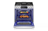 LG STUDIO 6.3 cu. ft. Smart wi-fi Dual Fuel Slide-in Range with ProBake Convection(R) and EasyClean(R) - (LSDS6338F)