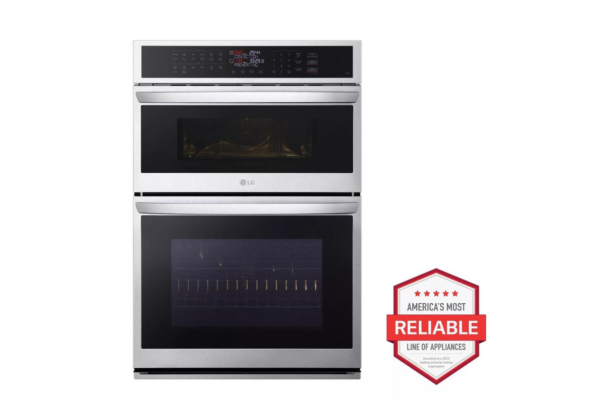 1.7/4.7 cu. ft. Smart Combination Wall Oven with Convection and Air Fry - (WCEP6423F)