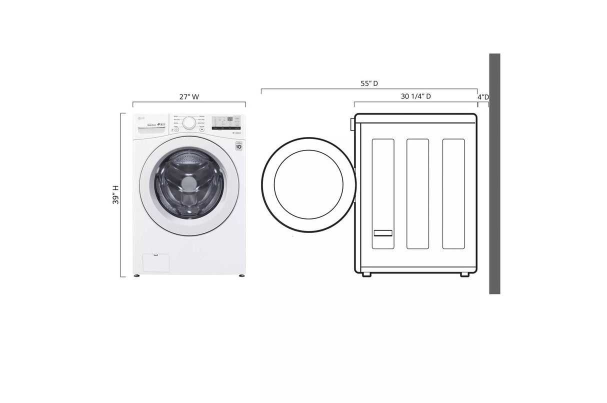 4.5 cu. ft. Ultra Large Front Load Washer - (WM3400CW)