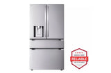 29 cu. ft. Smart Standard-Depth MAX(TM) 4-Door French Door Refrigerator with Full-Convert Drawer(TM) - (LF29H8330S)