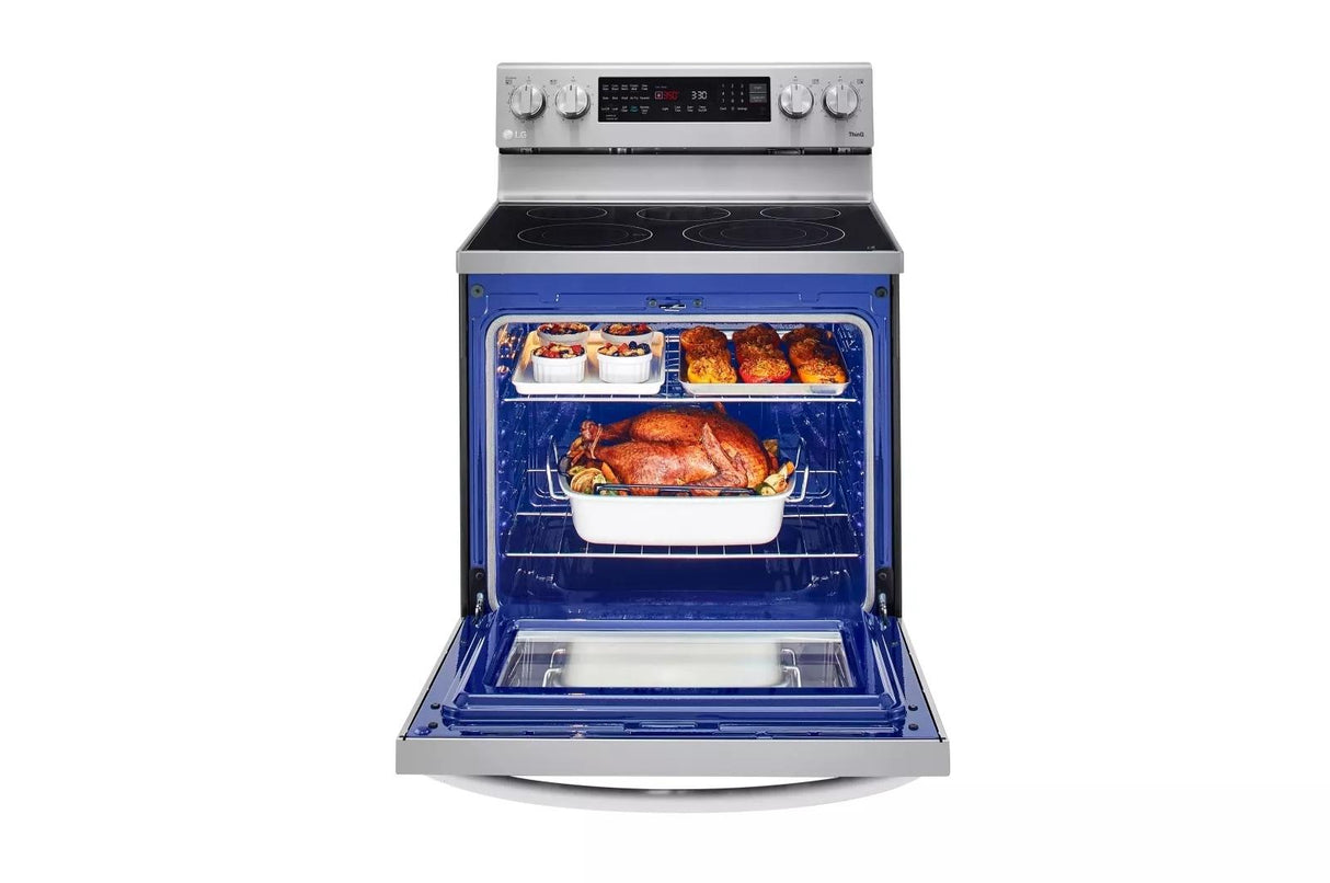 6.3 cu ft. Smart Wi-Fi Enabled True Convection InstaView(R) Electric Range with Air Fry - (LREL6325F)