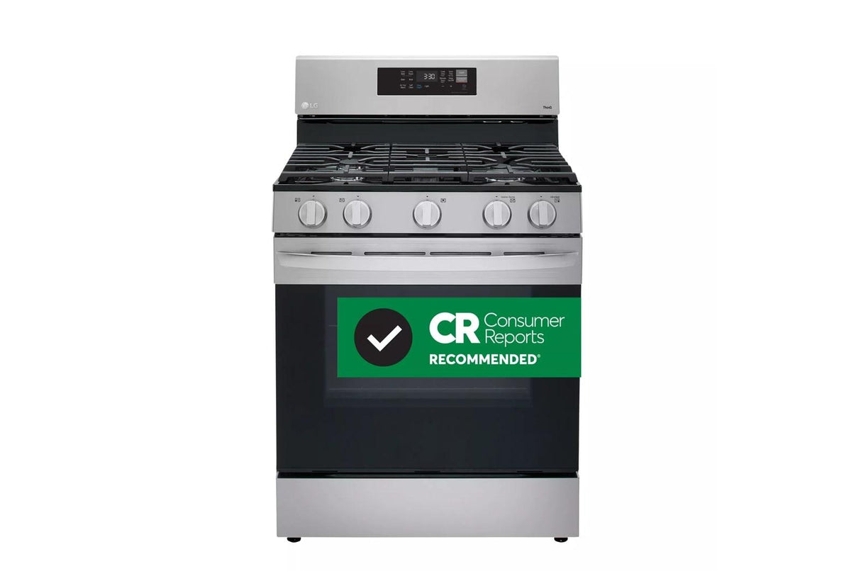 5.8 cu ft. Smart Wi-Fi Enabled Fan Convection Gas Range with Air Fry & EasyClean(R) - (LRGL5823S)