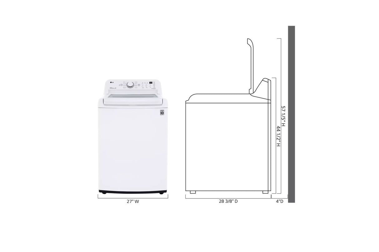 4.5 cu. ft. Ultra Large Capacity Top Load Washer with TurboDrum(TM) Technology - (WT7000CW)