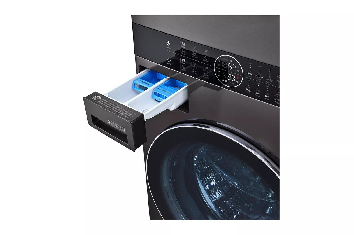 Single Unit Front Load LG WashTower(TM) with Center Control(TM) 4.5 cu. ft. Washer and 7.4 cu. ft. Electric Dryer - (WKEX200HBA)