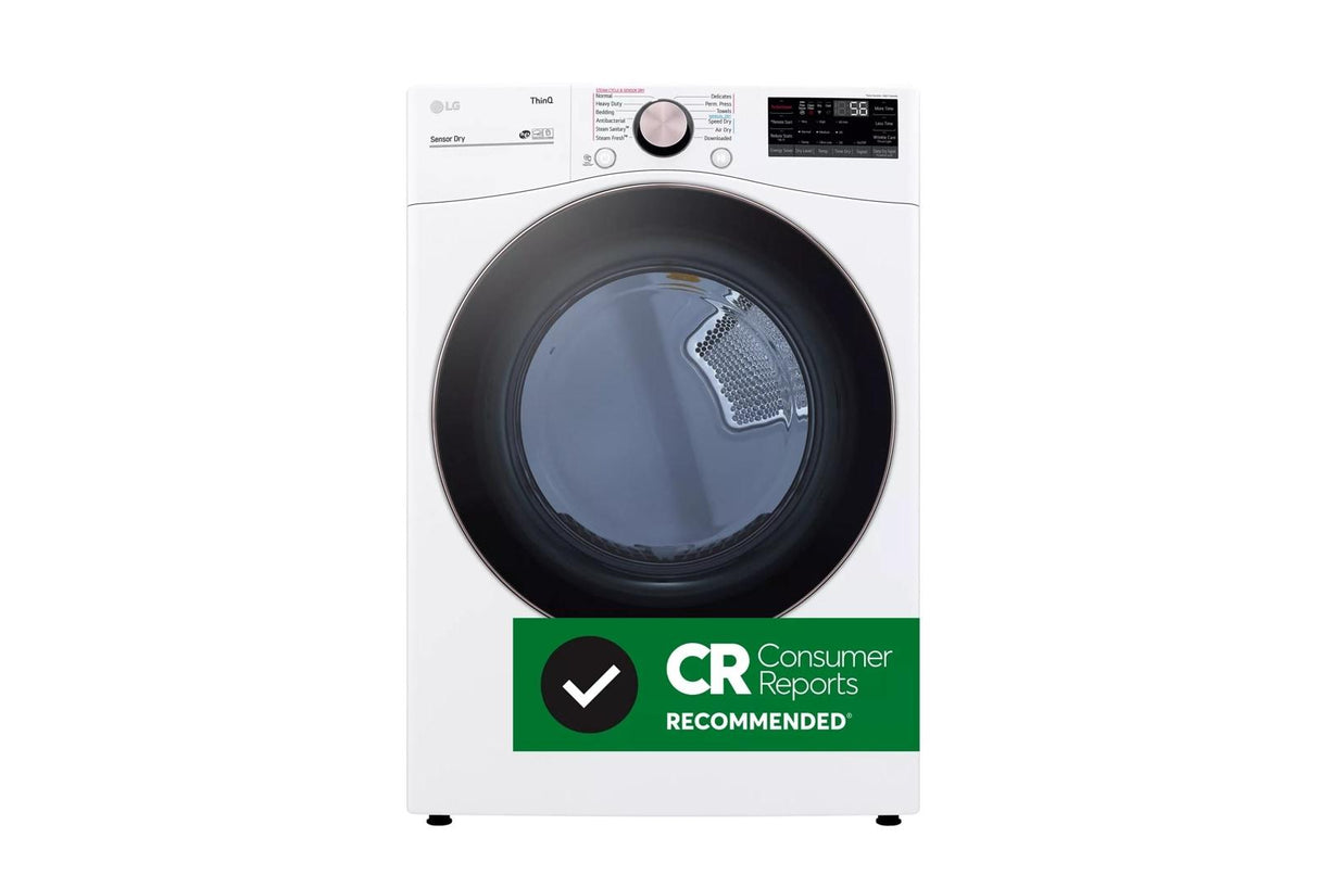 7.4 cu. ft. Ultra Large Capacity Smart wi-fi Enabled Front Load Electric Dryer with TurboSteam(TM) and Built-In Intelligence - (DLEX4000W)