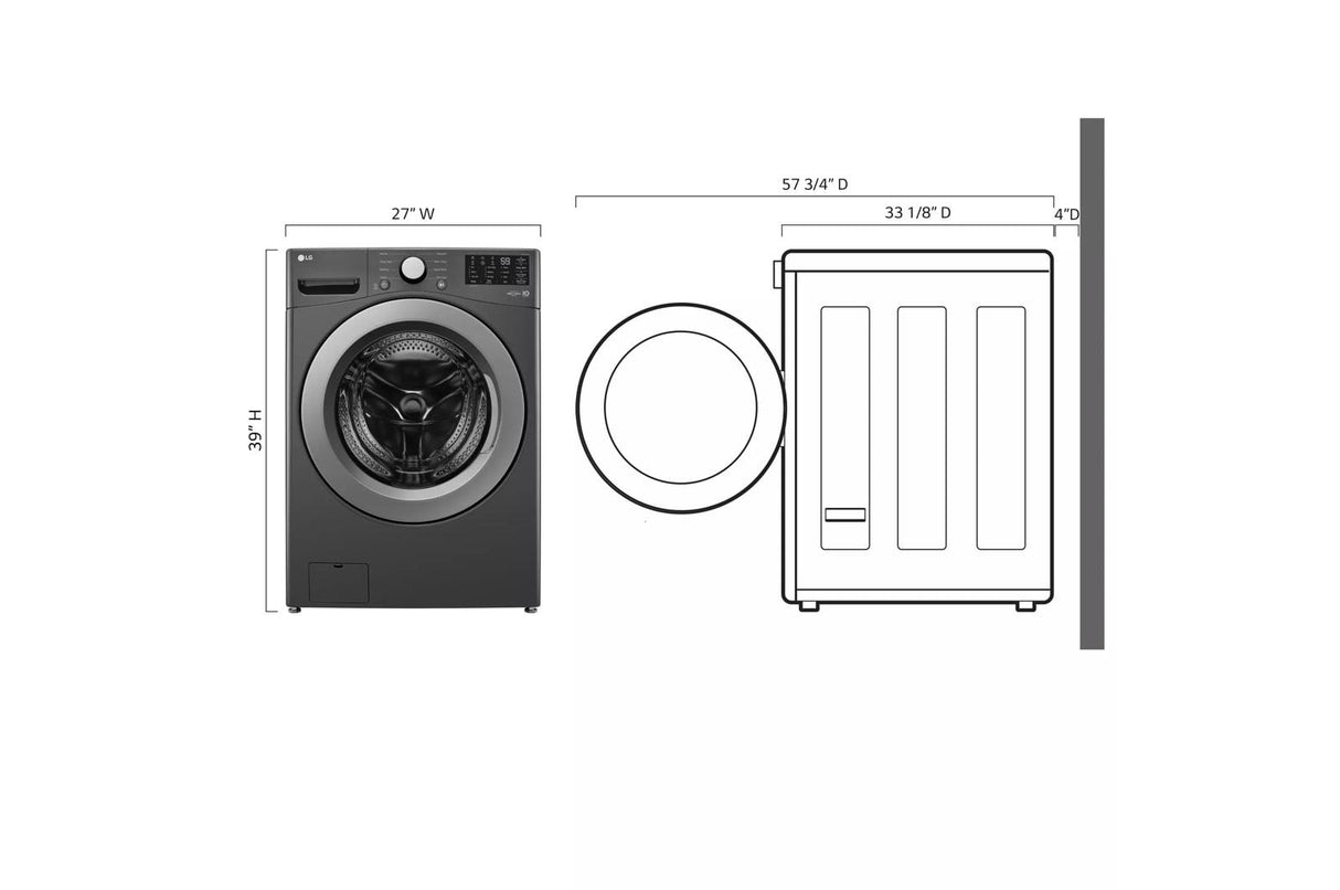 5.0 cu. ft. Mega Capacity Front Load Washer - (WM3470CM)