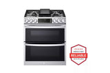 6.9 cu. ft. Smart Gas Double Oven Slide-in Range with InstaView(R), ProBake(R) Convection, Air Fry, and Air Sous Vide - (LTGL6937F)