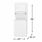 Frigidaire Electric Washer/Dryer Laundry Center - 3.9 Cu. Ft Washer and 5.5 Cu. Ft. Dryer - (FLCE7522AW)