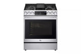 LG STUDIO 6.3 cu. ft. Smart wi-fi Dual Fuel Slide-in Range with ProBake Convection(R) and EasyClean(R) - (LSDS6338F)