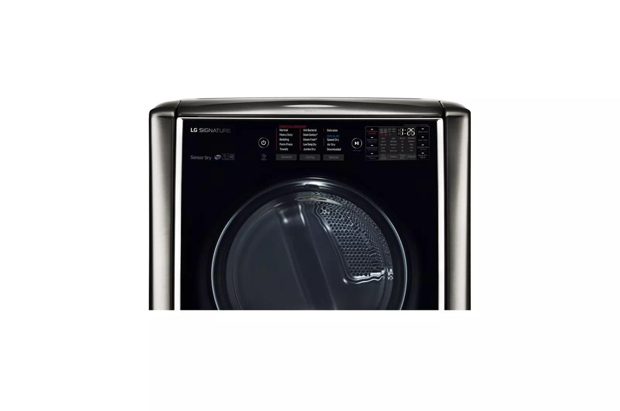 LG SIGNATURE 9.0 cu. ft. Large Smart wi-fi Enabled Gas Dryer w/ TurboSteam(TM) - (DLGX9501K)