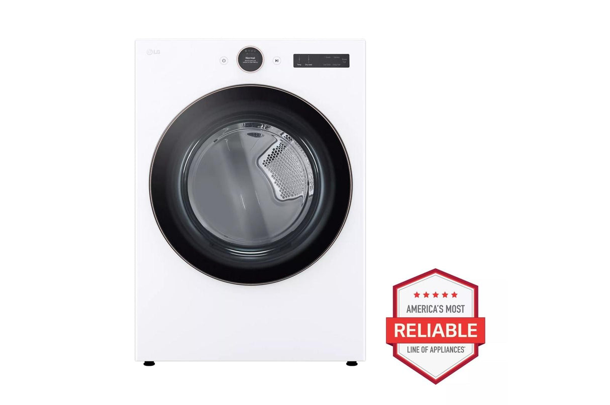 7.4 cu. ft. Smart Front Load Gas Dryer with AI Sensor Dry & TurboSteam(TM) Technology - (DLGX6501W)