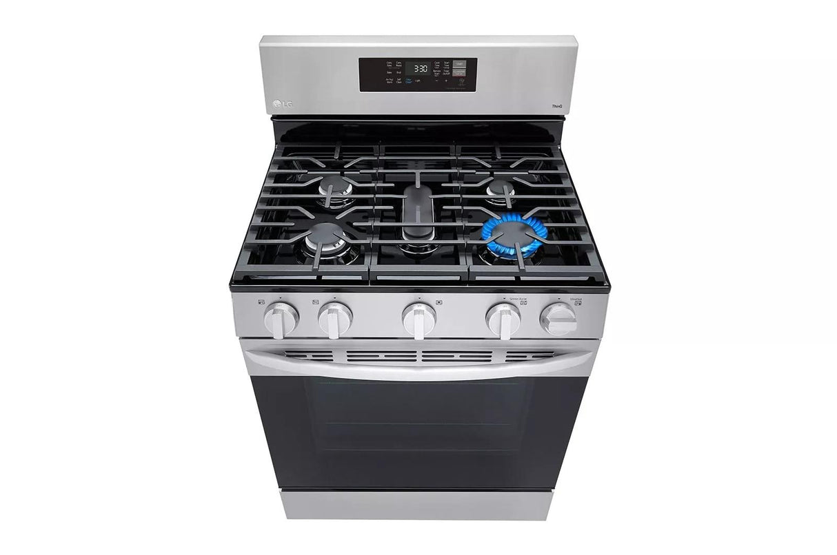 5.8 cu ft. Smart Wi-Fi Enabled Fan Convection Gas Range with Air Fry & EasyClean(R) - (LRGL5823S)