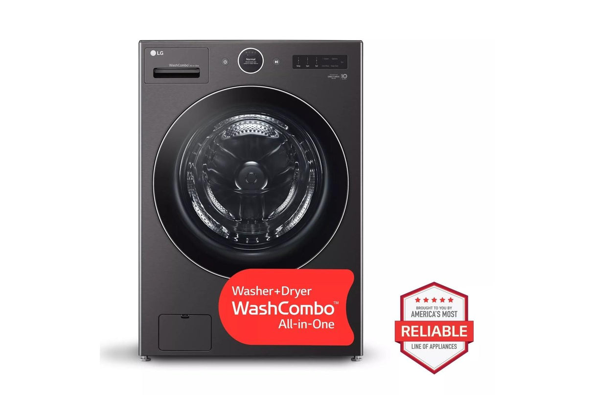 Ventless Washer/Dryer Combo LG WashCombo(TM) All-in-One 5.0 cu. ft. Mega Capacity with Inverter HeatPump(TM) Technology and Direct Drive Motor - (WM6998HBA)