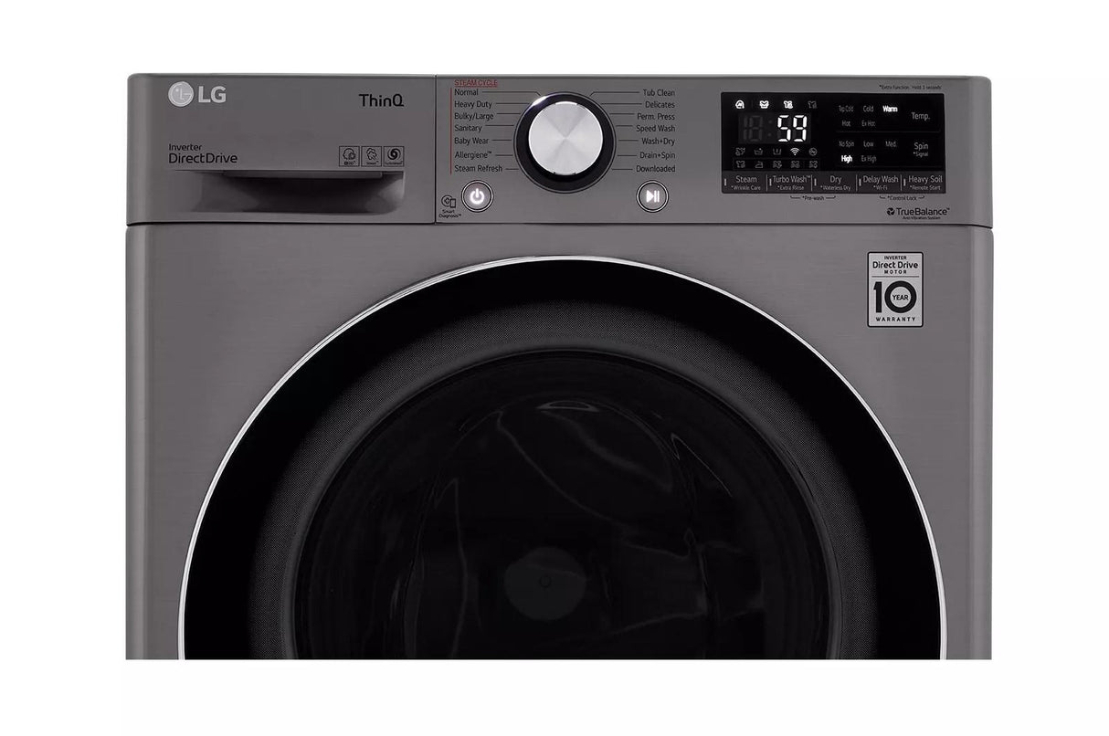 2.4 cu.ft. Smart wi-fi Enabled Compact Front Load All-In-One Washer/Dryer Combo with Built-In Intelligence - (WM3555HVA)