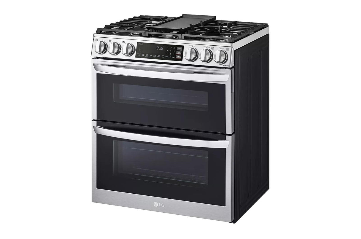 6.9 cu. ft. Smart Gas Double Oven Slide-in Range with InstaView(R), ProBake(R) Convection, Air Fry, and Air Sous Vide - (LTGL6937F)