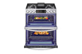 6.9 cu. ft. Smart Gas Double Oven Slide-in Range with InstaView(R), ProBake(R) Convection, Air Fry, and Air Sous Vide - (LTGL6937F)