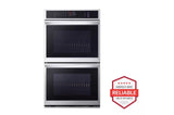 9.4 cu. ft. Smart Double Wall Oven with InstaView(R), True Convection, Air Fry, and Steam Sous Vide - (WDEP9427F)