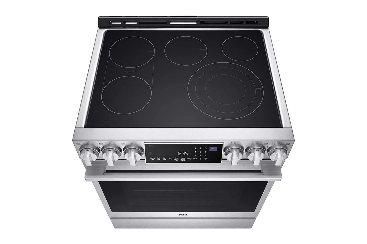 LG STUDIO 6.3 cu. ft. InstaView(R) Electric Slide-in Range with ProBake Convection(R) and Air Fry - (LSES6338F)