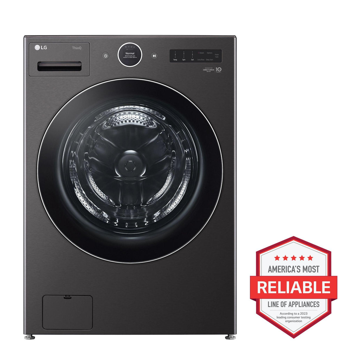 5.0 cu. ft. Mega Capacity Smart Front Load Washer with AI DD(R) 2.0 Built-In Intelligence & TurboWash(R) 360(degree) - (WM6700HBA)