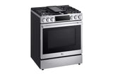 LG STUDIO 6.3 cu. ft. Smart wi-fi Dual Fuel Slide-in Range with ProBake Convection(R) and EasyClean(R) - (LSDS6338F)