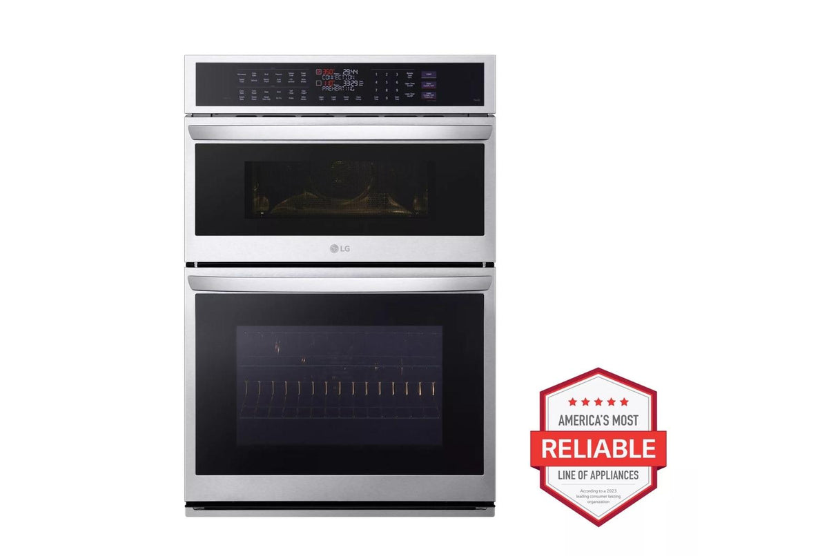 1.7/4.7 cu. ft. Smart Combination Wall Oven with InstaView(R), True Convection, Air Fry, and Steam Sous Vide - (WCEP6427F)