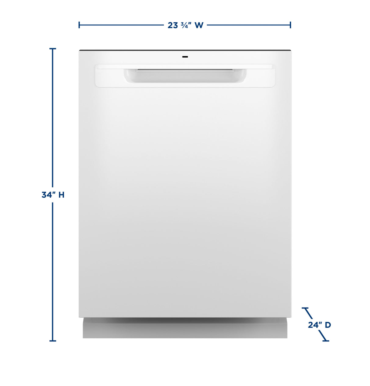 GE(R) ENERGY STAR(R) Top Control with Stainless Steel Interior Dishwasher with Sanitize Cycle - (GDP670SGVWW)