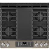 GE(R) 30" Slide-In Front-Control Convection Gas Range with No Preheat Air Fry - (JGS760EPES)