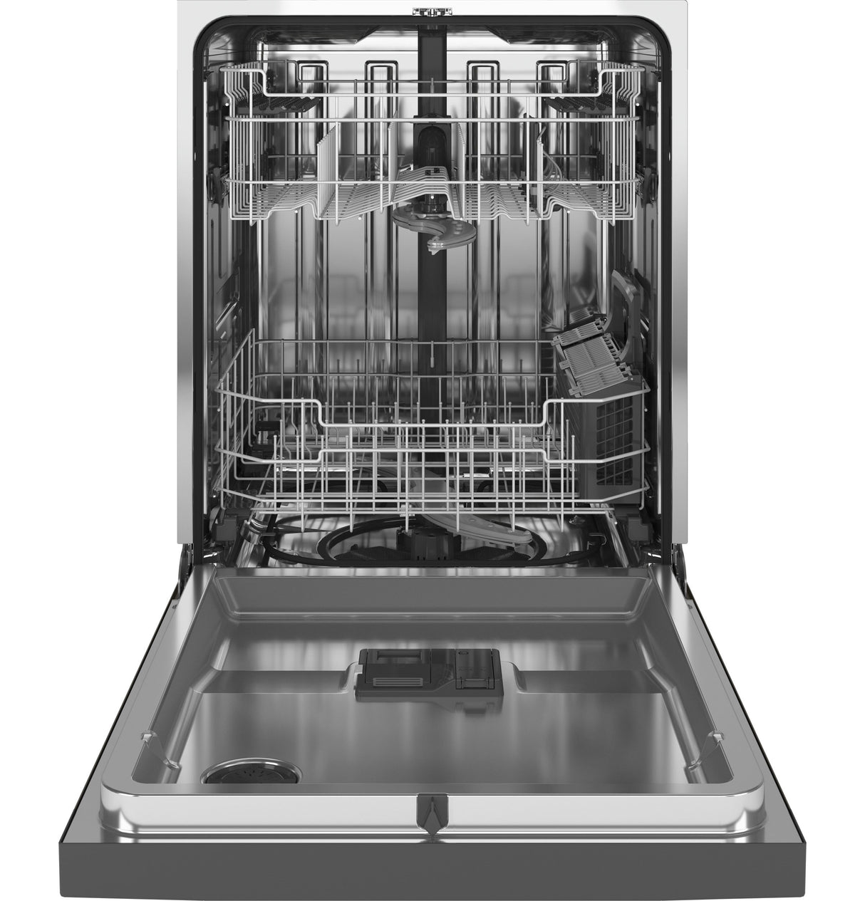 GE(R) ENERGY STAR(R) Top Control with Stainless Steel Interior Dishwasher with Sanitize Cycle & Dry Boost with Fan Assist - (GDT645SMNES)