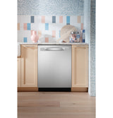 GE(R) ENERGY STAR(R) Fingerprint Resistant Top Control with Stainless Steel Interior Dishwasher with Sanitize Cycle - (GDP670SYVFS)