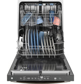 GE(R) ENERGY STAR(R) Fingerprint Resistant Top Control with Stainless Steel Interior Dishwasher with Sanitize Cycle - (GDT650SMVES)