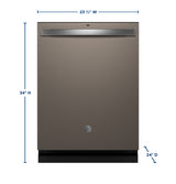 GE(R) ENERGY STAR(R) Fingerprint Resistant Top Control with Stainless Steel Interior Dishwasher with Sanitize Cycle - (GDT650SMVES)