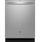 GE(R) ENERGY STAR(R) Fingerprint Resistant Top Control with Stainless Steel Interior Dishwasher with Sanitize Cycle - (GDT650SYVFS)