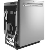 GE(R) ENERGY STAR(R) Front Control with Stainless Steel Interior Dishwasher with Sanitize Cycle - (GDF650SYVFS)