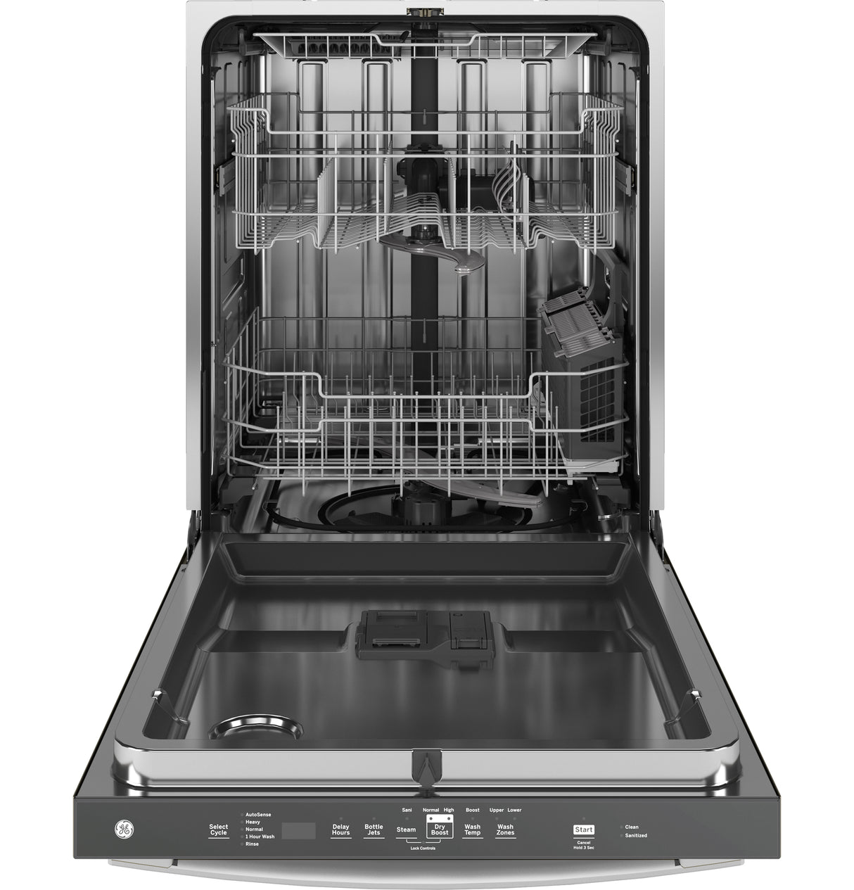 GE(R) ENERGY STAR(R) Top Control with Stainless Steel Interior Dishwasher with Sanitize Cycle - (GDT670SGVWW)