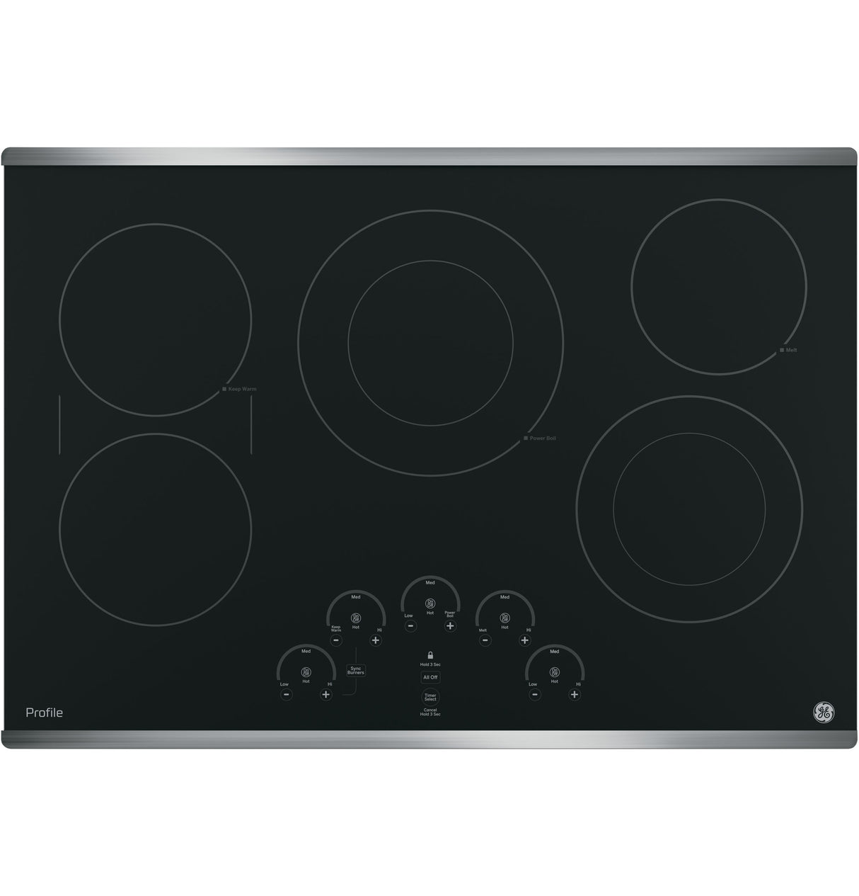 GE Profile(TM) 30" Built-In Touch Control Electric Cooktop - (PP9030SJSS)