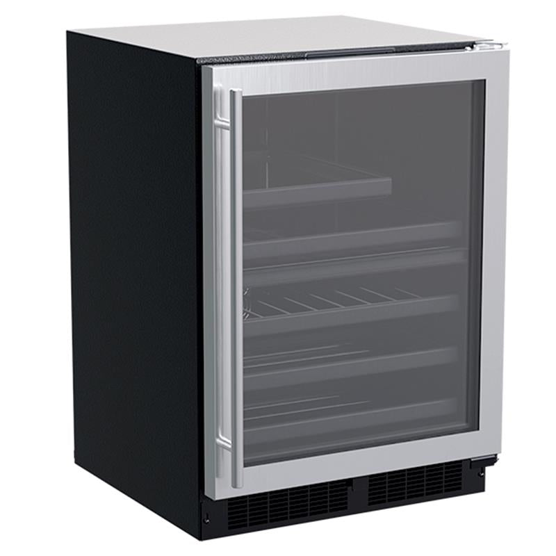 24-In Built-In Dual Zone Wine And Beverage Center with Door Style - Stainless Steel Frame Glass - (MLBD224SG01A)