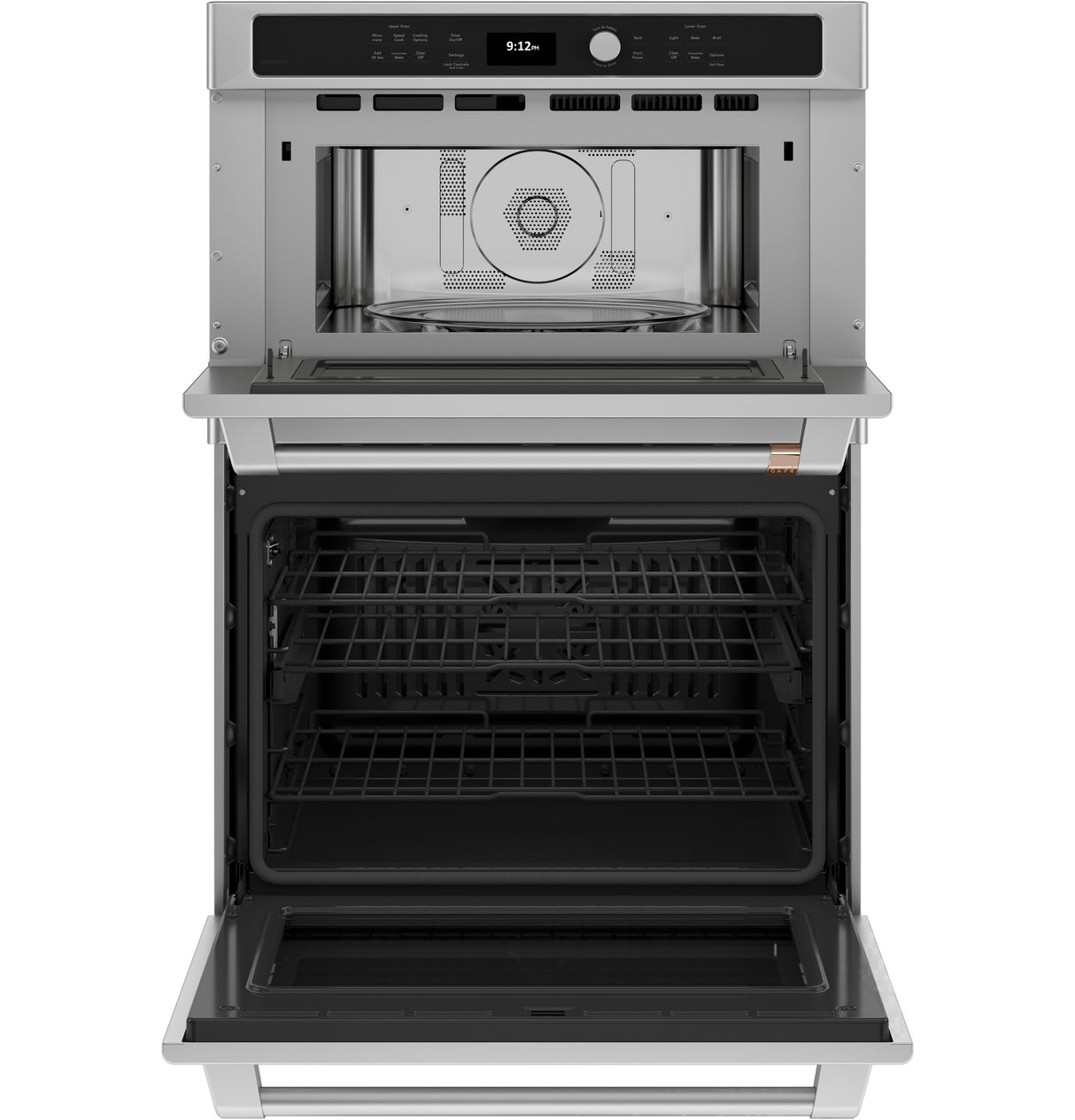 Caf(eback)(TM) 30 in. Combination Double Wall Oven with Convection and Advantium(R) Technology - (CTC912P2NS1)