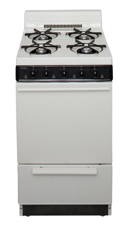 20 in. Freestanding Battery-Generated Spark Ignition Gas Range in Biscuit - (BAK100TP)
