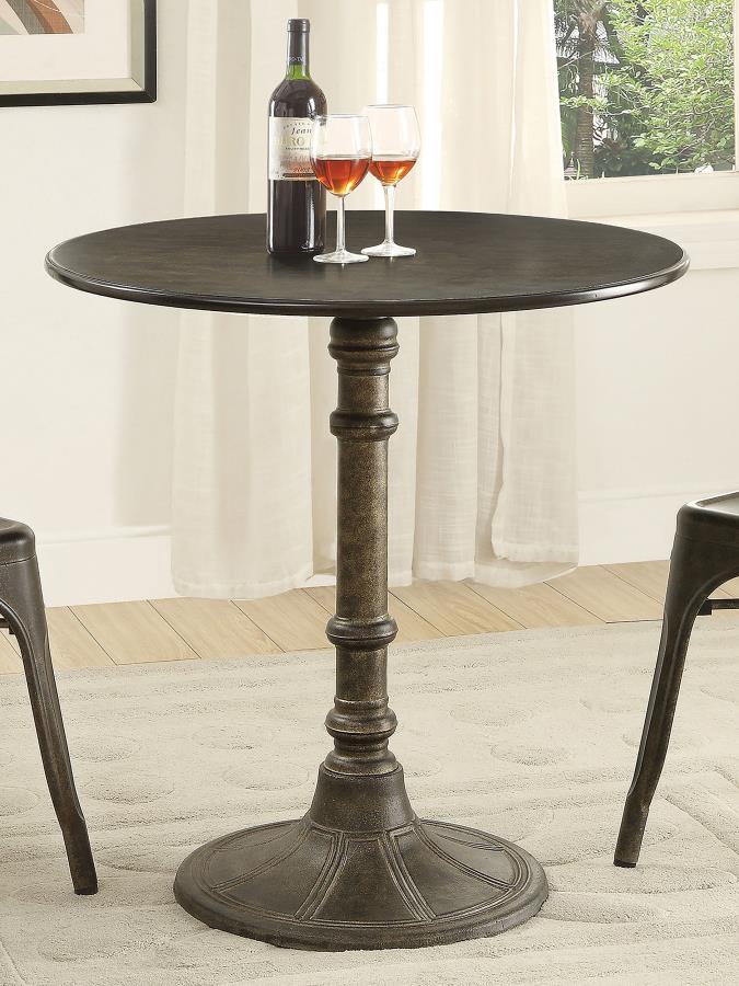 Oswego Round Bistro Dining Table Bronze - (100063)