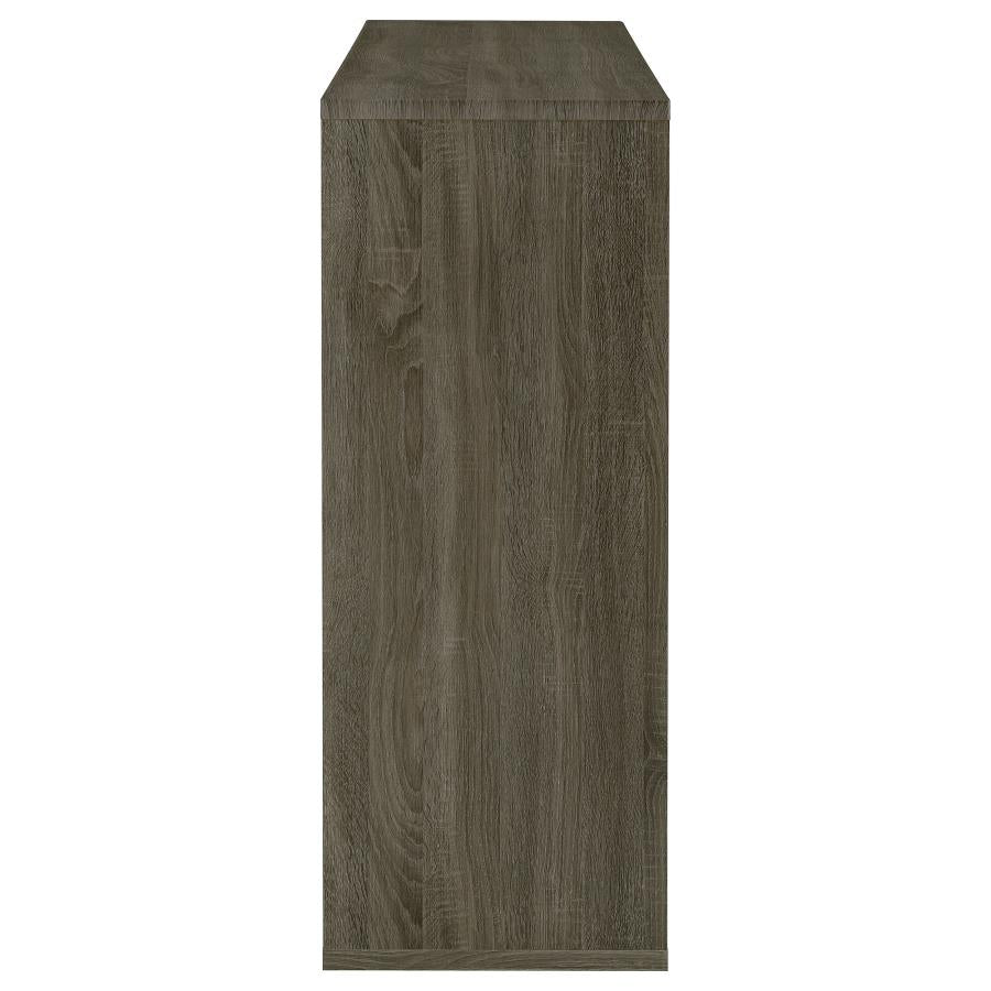 Prescott Rectangular 2-shelf Bar Unit Grey - (100156)