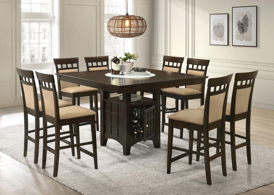 Gabriel Square Counter Height Dining Table Cappuccino - (100438)