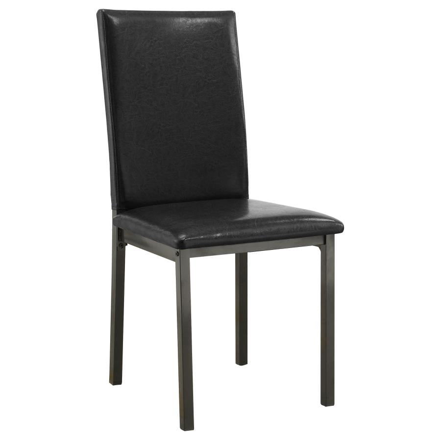 Garza Upholstered Dining Chairs Black (set of 2) - (100612)