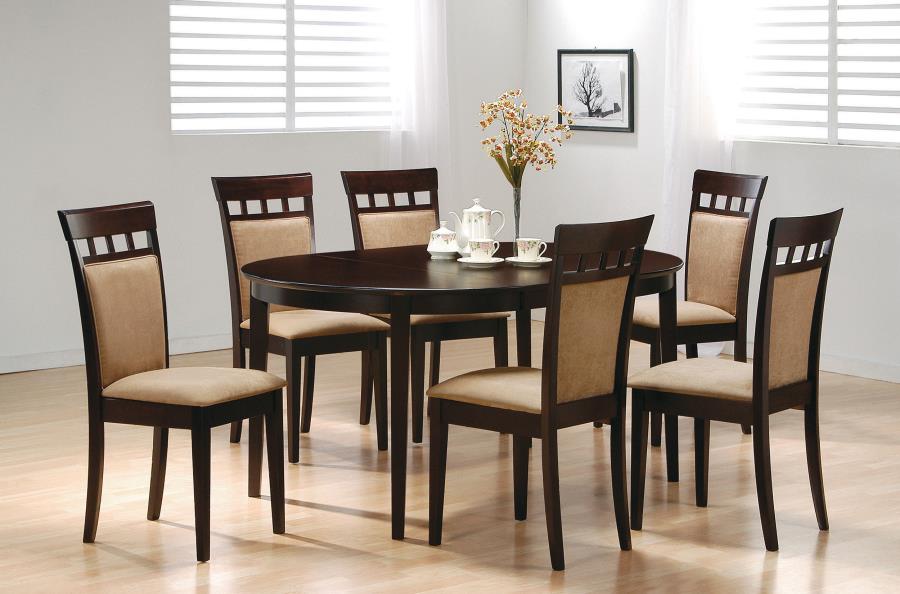 Gabriel Oval Dining Table Cappuccino - (100770)