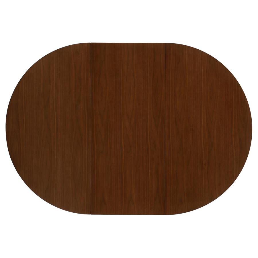 Jedda Oval Dining Table Dark Walnut - (105361)