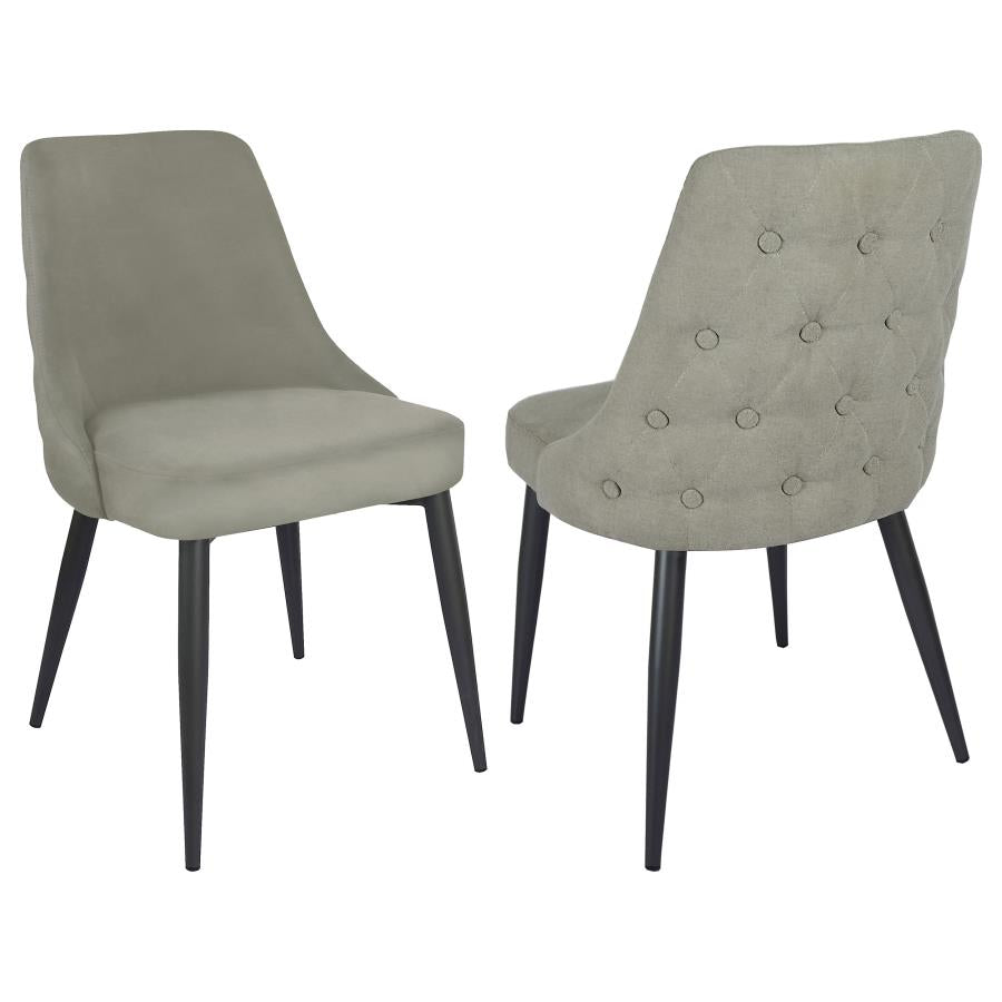 Cosmo Upholstered Curved Back Side Chairs (set of 2) - (106044)
