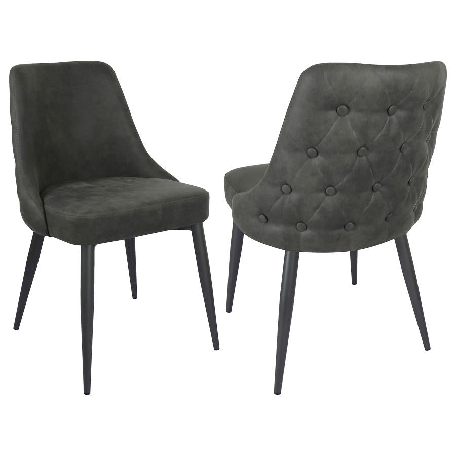 Cosmo Upholstered Curved Back Side Chairs (set of 2) - (106046)